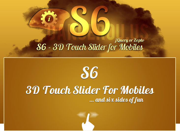 S6. Control deslizante táctil 3D para móviles